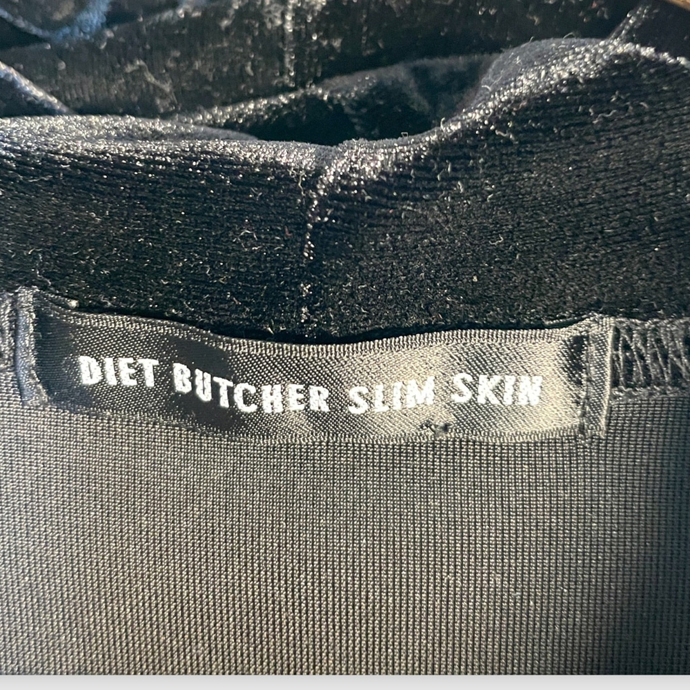 Diet Butcher Slim Skin Velour Hoodie 3 - LARGE *SEE NOTES* 2016 Chocolate Jesus - Picture 5 of 11